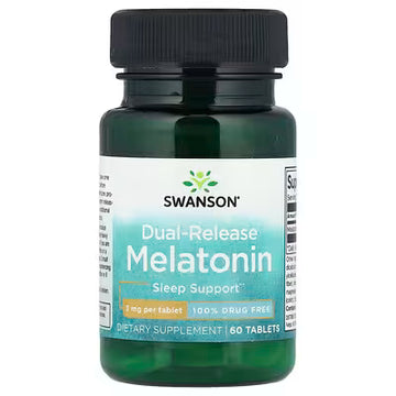 Melatonin 3 mg Swanson Dual-Release 60 tabletter