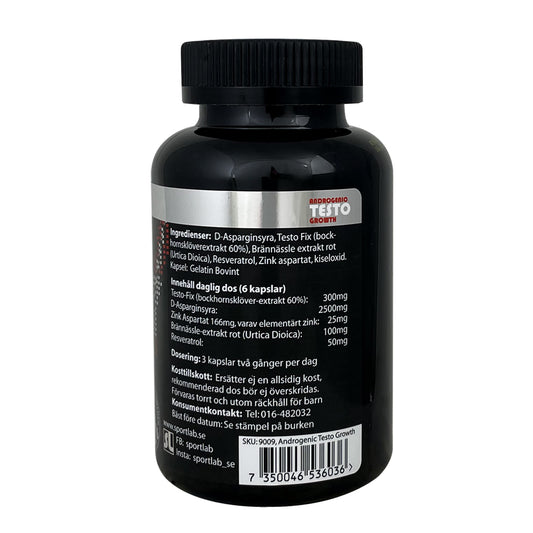 Androgenic Testo Growth, 120 capsules Sportlab