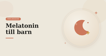  Illustration av måne och stjärnor – guide för föräldrar om melatonin till barn.