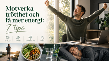 Motverka trötthet och få mer energi – 7 tips, illustration