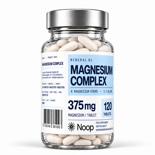 Noop Magnesium Komplex 375 mg – 120 kapslar