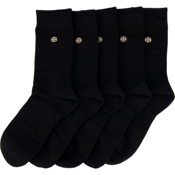 Bambusa bambustrumpor 5-pack svart (38–45)
