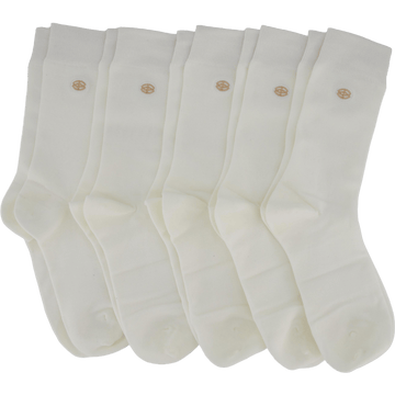 Bambusa bambustrumpor 5-pack vit (38–45)