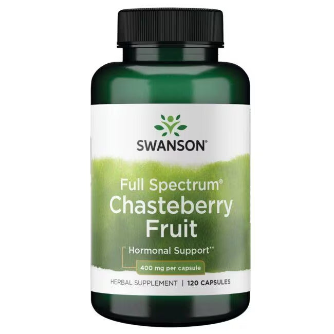 Chasteberry, Kyskhetsört 120 kapslar Swanson - Tongkatbutiken.se