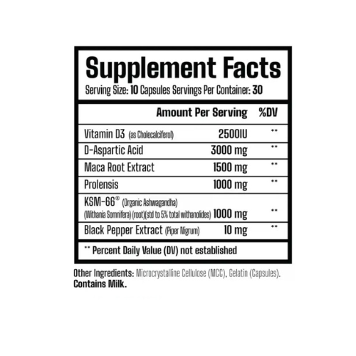 King Test, Potenciador Natural de Testosterona MuscleRage