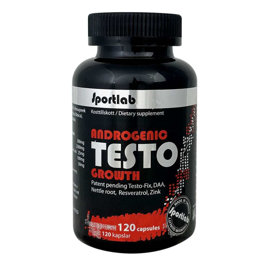Androgenic Testo Growth, 120 kapslar Sportlab